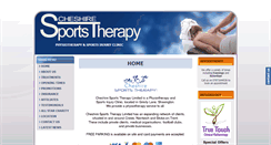 Desktop Screenshot of cheshiresportstherapy.com